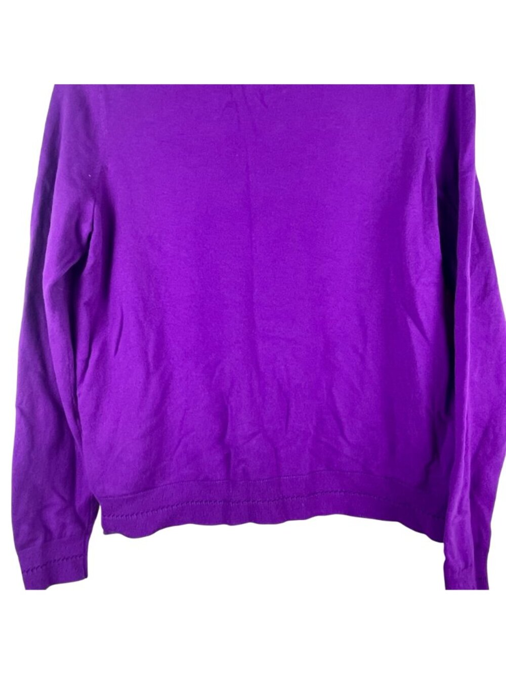 Boden Womens Purple Long Sleeve Cotton Sweater Medium Crew Neck Lightweight - Picture 8 of 9